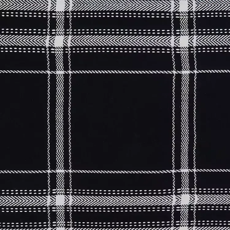 Kirklands Home Table Linens|Dual White and Black Cotton Placemats, Set of 4