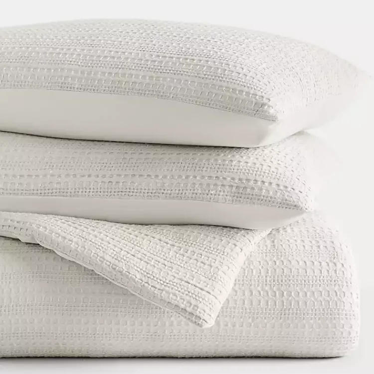 Kirklands Home Comforters|Dune Waffle Ultra-Soft 3-pc. Queen Comforter Set Tan