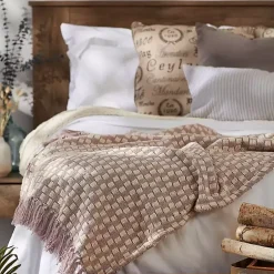 Clearance Dusty Lilac Urban Check Throw Blankets & Throws