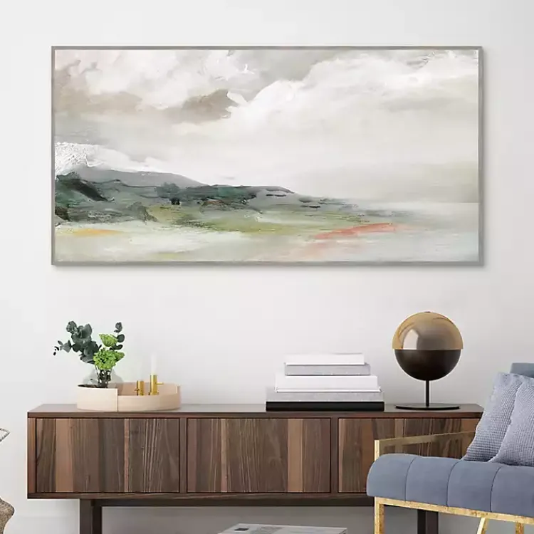 Kirklands Home Framed Art|Earth and Clouds Abstract Framed Wall Art