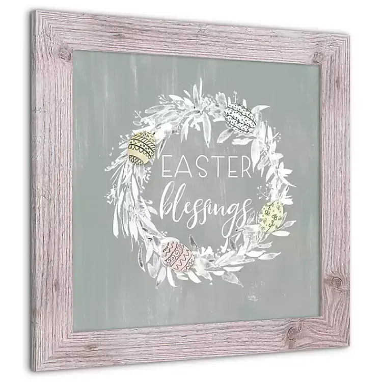 Best Easter Blessings Wreath Framed Art Print Easter Decorations