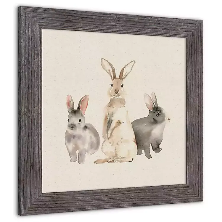 Discount Easter Bunny Trio Framed Art Print Easter Decorations