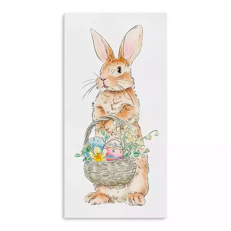 Best Easter Bunny's Basket Canvas Art Print Easter Decorations
