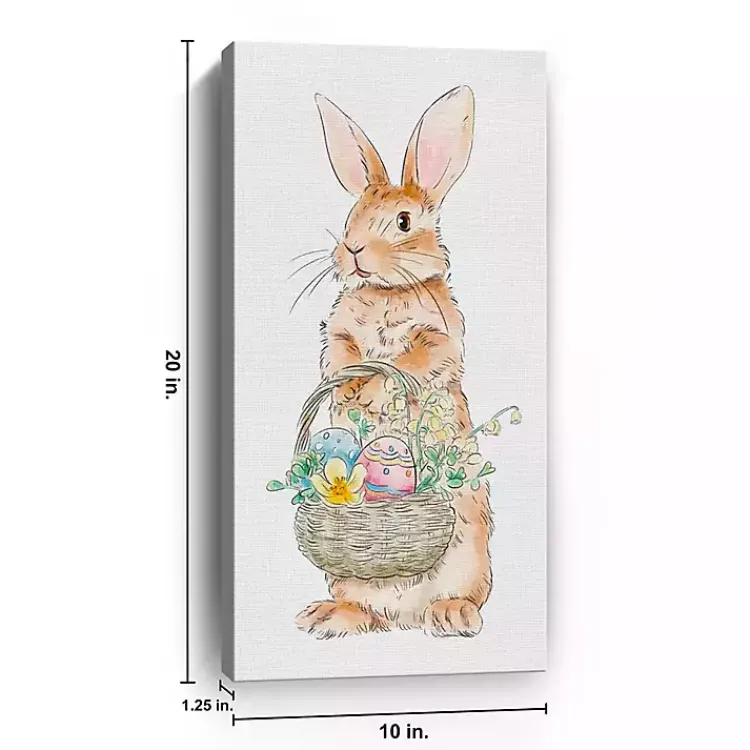 Best Easter Bunny's Basket Canvas Art Print Easter Decorations