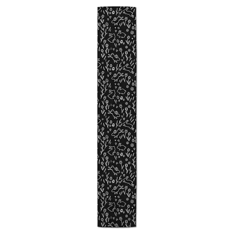 New Easter Chalk Outline Table Runner, 72 in. Easter Decorations