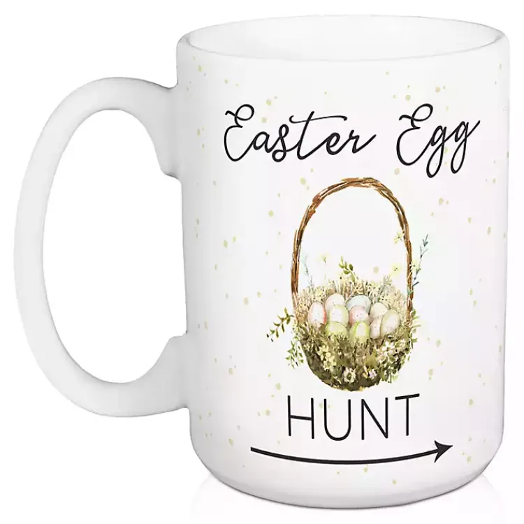 Easter Egg Hunt Mugs, Set of 2 Easter Decorations