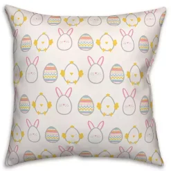 Online Easter Egg Icons Outdoor Pillow Easter Decorations