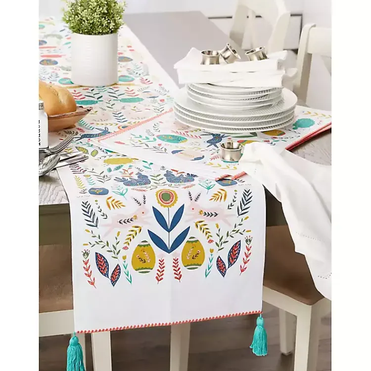 Discount Easter Folk Garden Placemats, Set of 6 Easter Decorations