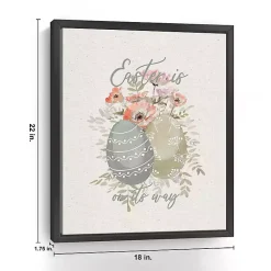 Hot Easter Is On Its Way Framed Canvas Art Print Easter Decorations