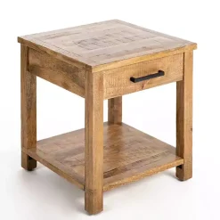 Kirklands Home Accent & End Tables|Easton Mango Wood Side Table Brown