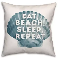 Kirklands Home Outdoor Cushions & Pillows|Eat, Beach, Sleep, Repeat Outdoor Throw Pillow