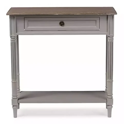 Kirklands Home Console Tables|Edward Gray Mindi Wood Fluted Console Table