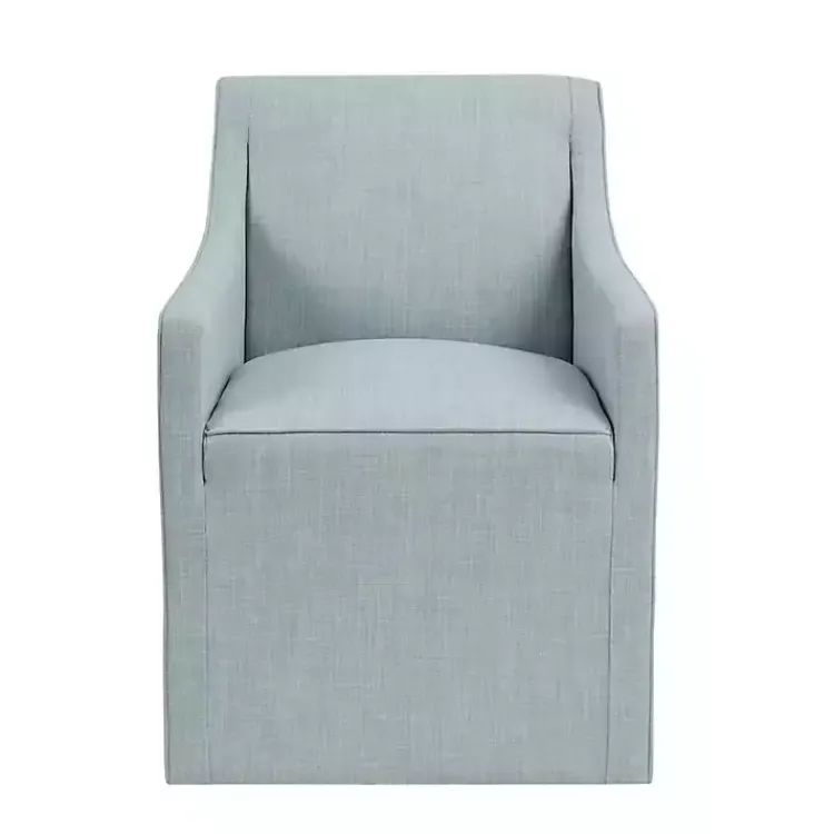Kirklands Home Dining Chairs|Elaine Upholstered Skirted Dining Chair Blue