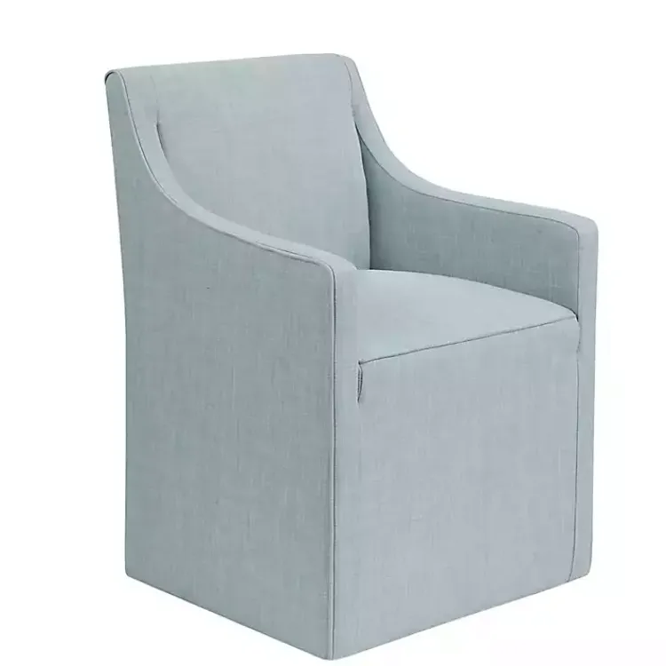 Kirklands Home Dining Chairs|Elaine Upholstered Skirted Dining Chair Blue
