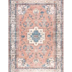 Kirklands Home Area Rugs|Eleanor Medallion Washable Area Rug, 4x6