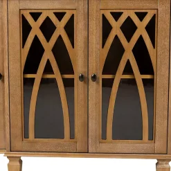 Kirklands Home Cabinets & Sideboards|Eleanora Acorn Wood 4-Door Sideboard Brown