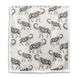 Clearance Elephant Sherpa Throw Blanket Blankets & Throws