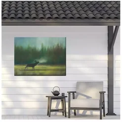 Kirklands Home Outdoor Wall Decor|Elk in the Wild Outdoor Canvas Art Print