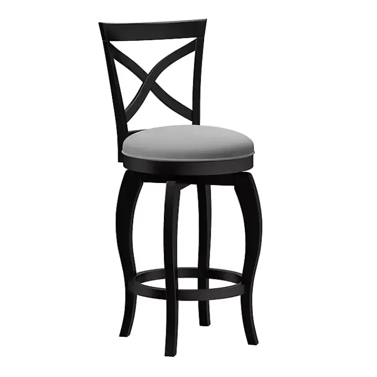 Kirklands Home Bar Stools & Counter Height Stools|Ellendale Black Swivel Counter Stool