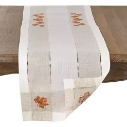 Hot Embroidered Autumn Leaves Table Runner Fall