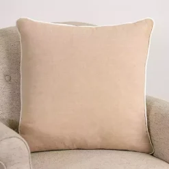 Hot Embroidered Crab Chambray Pillow Pillows