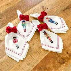 Kirklands Home Table Linens|Embroidered Nutcracker Napkins, Set of 4