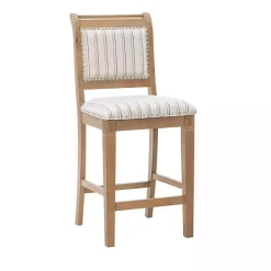 Kirklands Home Bar Stools & Counter Height Stools|Emma Gray Counter Stool with Nailhead Trim