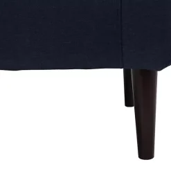 Kirklands Home Accent Chairs|Emma Navy Upholstered Accent Chair Blue