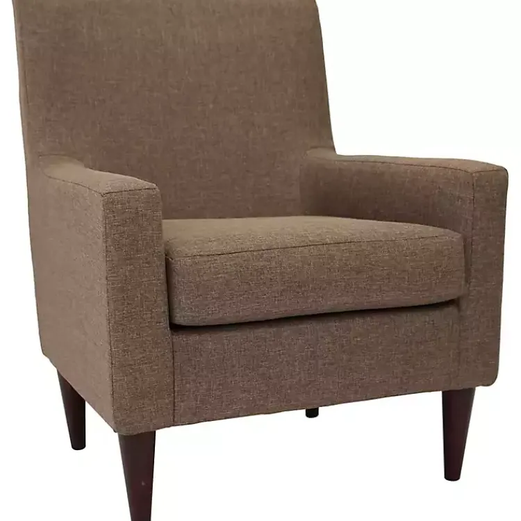 Kirklands Home Accent Chairs|Emma Pecan Upholstered Accent Chair Brown