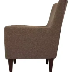 Kirklands Home Accent Chairs|Emma Pecan Upholstered Accent Chair Brown