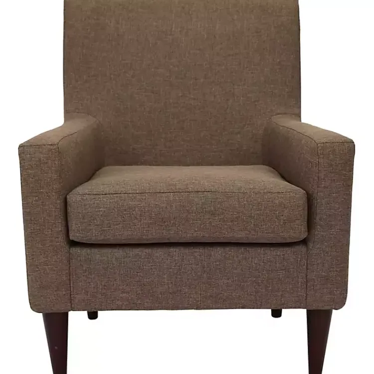 Kirklands Home Accent Chairs|Emma Pecan Upholstered Accent Chair Brown