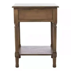 Kirklands Home Accent & End Tables|Emory Natural Single Drawer Accent Table Black