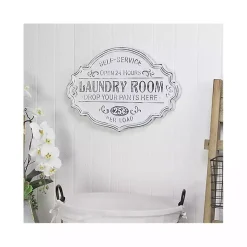 Kirklands Home Wall Quotes & Signs|Enamel Laundry Room Wall Plaque