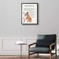 Kirklands Home Wall Quotes & Signs|English Bulldog Facts Framed Wall Plaque