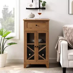 Kirklands Home Cabinets & Sideboards|English Oak Double Door Reeves Cabinet Brown