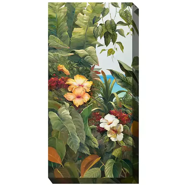 Kirklands Home Outdoor Wall Decor|Entwined I Outdoor Canvas Art Print Green