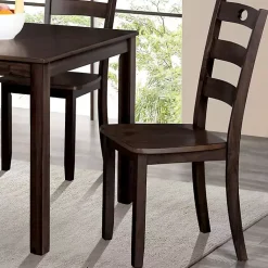 Kirklands Home Dining Sets|Espresso Wood Brooke 5-pc. Dining Furniture Set