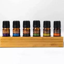 Clearance Essential Oil Variety Pack with Bamboo Holder Home Fragrance