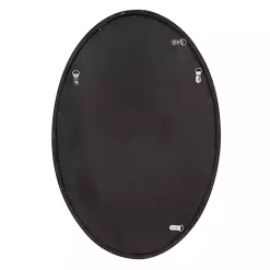 Kirklands Home Decorative Mirrors|Ethan Bronze Ribbed Oval Wall Mirror