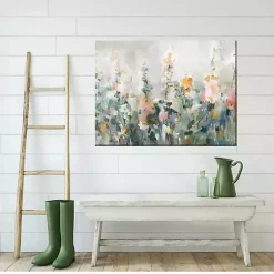 Kirklands Home Outdoor Wall Decor|Ethereal Floral Outdoor Canvas Art Print