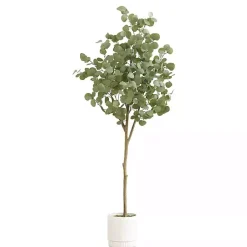 Online Eucalyptus Tree in White Planter, 6 ft. Trees & Topiaries