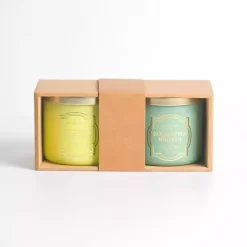 Sale Eucalyptus Wreath & Cucumber Cactus 2pc Candle Set Candles