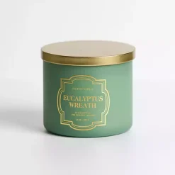 Hot Eucalyptus Wreath Triple Wick Jar Candle Candles