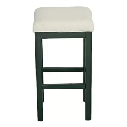 Kirklands Home Bar Stools & Counter Height Stools|Evergreen and White Counter Stools, Set of 2
