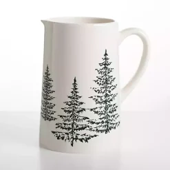 Outlet Evergreen Trees Pitcher Christmas Dining & Entertaining