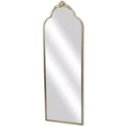Kirklands Home Full Length & Floor Mirrors|Everlaine Modern Victorian Leaner Mirror Gold