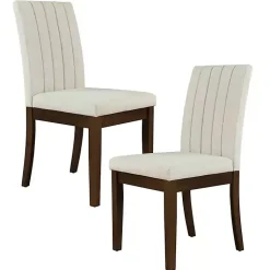 Kirklands Home Dining Chairs|Everly Taupe Upholstered Dining Chairs, Set of 2 Tan