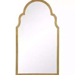 Kirklands Home Decorative Mirrors|Ezra Gold Leaf Arched Mirror
