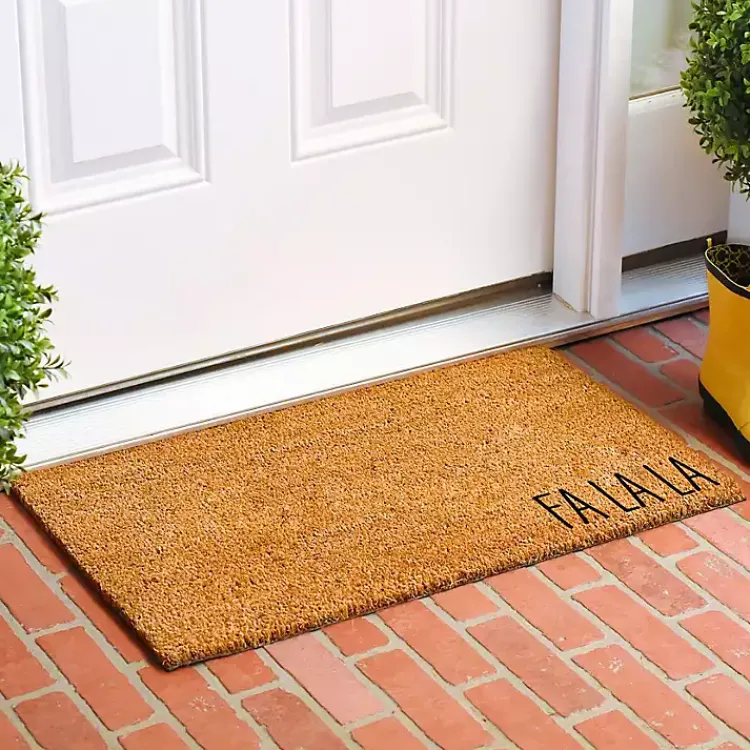 Best Fa La La Coir Doormat Outdoor Christmas Decorations