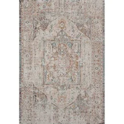 Kirklands Home Outdoor Rugs|Faded Turkish Indoor/Outdoor Area Rug, 5x7 Ivory